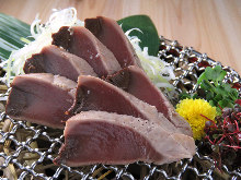 Grilled skipjack tuna belly