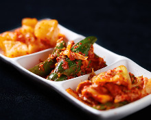 Assorted kimchi, 3 kinds