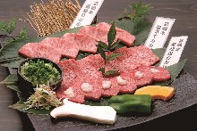 Assorted Wagyu beef, 3 kinds