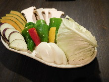 Assorted grilled vegetables