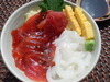 Red and White! Squid and Tuna Rice bowl Set
