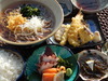 Tempura, Sashimi, and Japanese Soba Meal