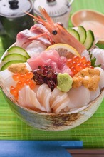 Seafood rice bowl