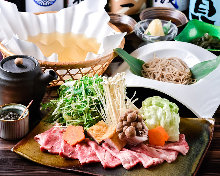 Wagyu beef shabu-shabu