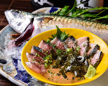"Goma-saba" sesame-flavored mackerel (regional dish)