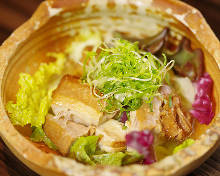 Simmered pork belly