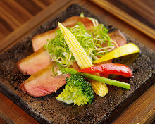 Grilled beef tongue