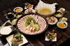 3,500 Yen Kinakobuta "Rice Malt and Spring Onion Shabu" Course