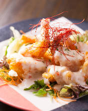 Stir-fried shrimp with mayonnaise