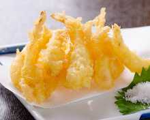 Okinawan rakkyo tempura