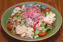 Tofu and shabu-shabu salad