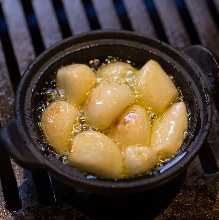 Garlic oil grill