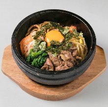 Stone grilled bibimbap