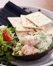 Shrimp and avocado salad