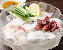 Octopus sashimi