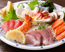 Assorted sashimi