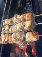 Pork rib skewer