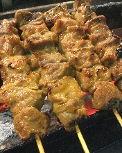 Grilled pork skewer