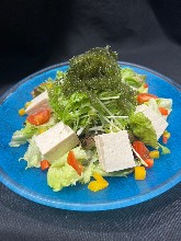 Okinawan tofu and sea grape salad