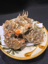 Mozuku seaweed tempura