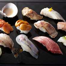 Assorted nigiri sushi