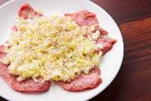 Negi tan shio (salted tongue with green onions)