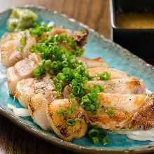 Charcoal grilled pork loin
