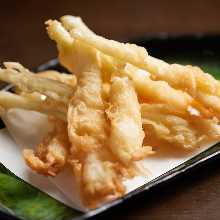 Okinawan rakkyo tempura