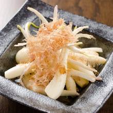 Okinawan rakkyo pickled in salt