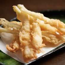 Okinawan rakkyo tempura