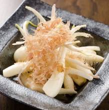 Okinawan rakkyo pickled in salt