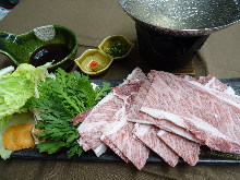 Wagyu beef shabu-shabu