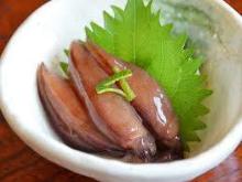 Firefly squid pickled in soy sauce