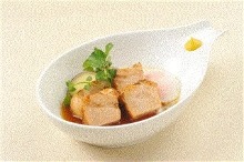 Simmered pork belly