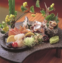 Assorted sashimi