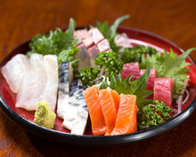 Assorted sashimi