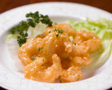 Stir-fried shrimp with mayonnaise
