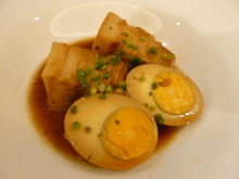 Simmered pork belly