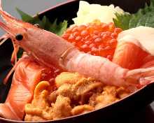 Seafood rice bowl