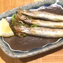 Seared shishamo smelt