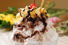 Chocolate shaved ice