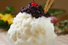 Red beans shaved ice