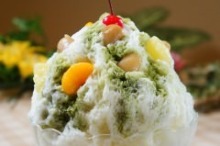 Matcha shaved ice