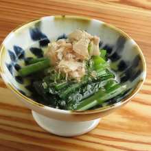 Ohitashi (boiled vegetables)