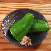 Chilled green peppers