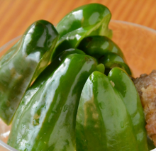 Chilled green peppers