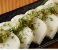 Itawasa (fish cakes with wasabi and soy sauce)