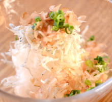 Whitebait with grated daikon