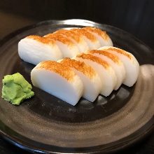 Itawasa (fish cakes with wasabi and soy sauce)