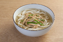 Wheat noodles with sweet fried tofu